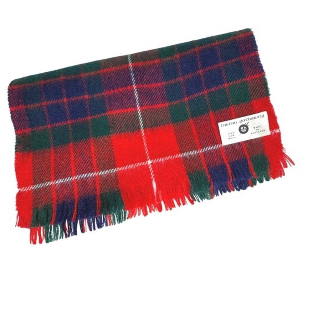 Tartan Gathering Wool plaid scarf Made‎ in Scotland